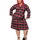 80’s Retro Grunge Shirt Dress (XL)