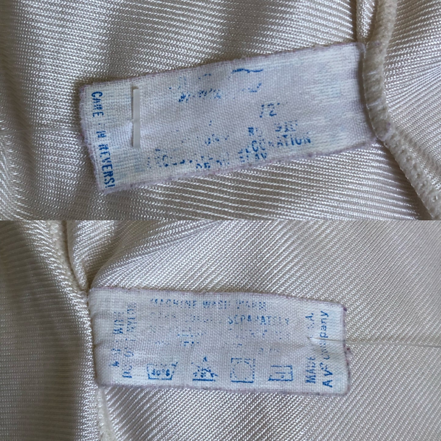 60’s/70’s Vanity Fair Cream Slip Skirt (M/L)