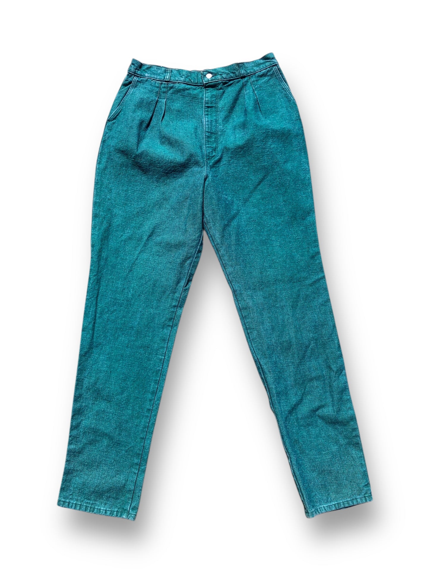 80’s/90’s Teal Blue Denim Jeans (XL)