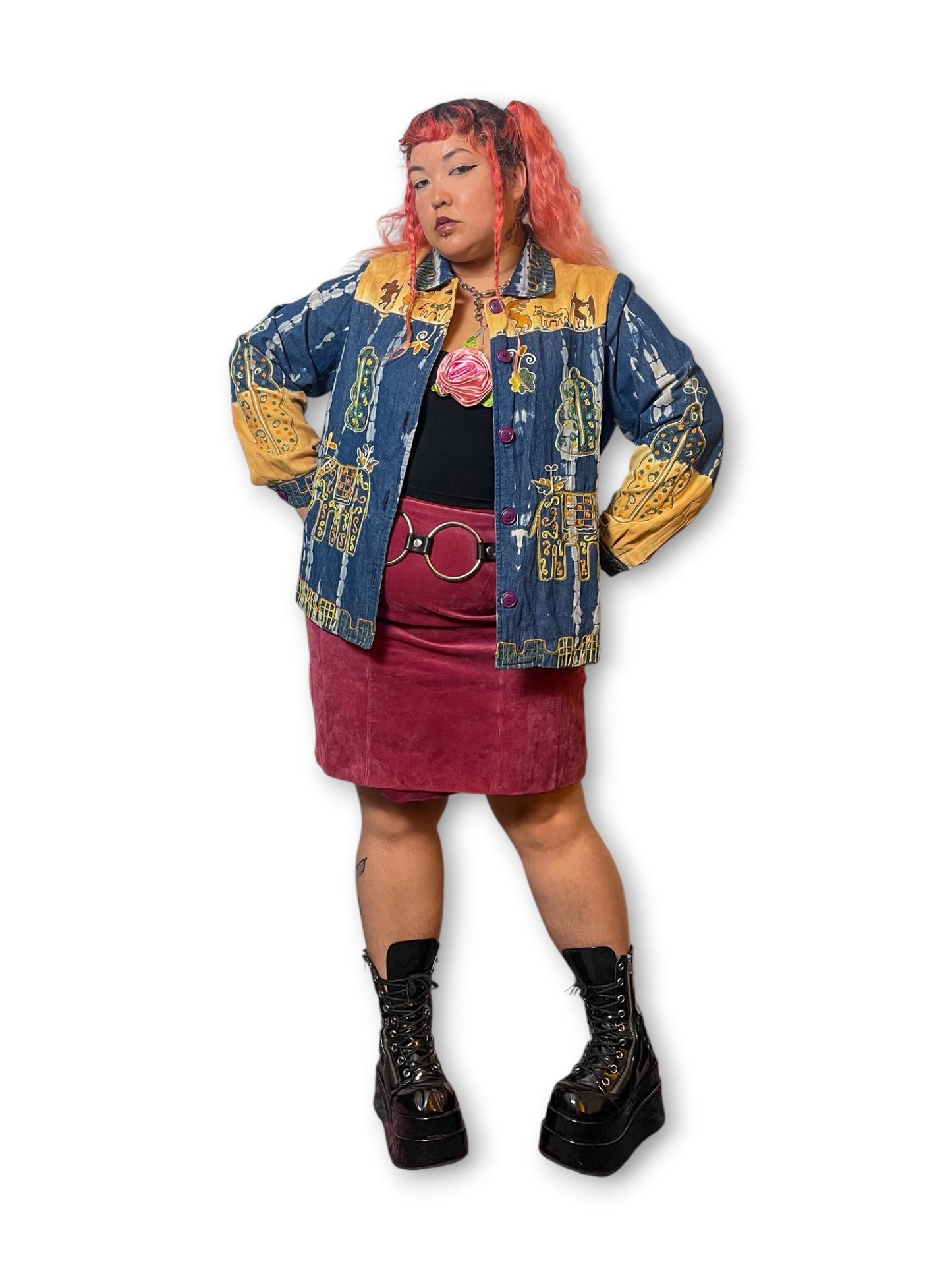 90’s Boho Hippie Jacket (1X)