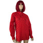 70’s Saska Parrott Ski Co Red and Black Polka Dot Wind Shirt (M)