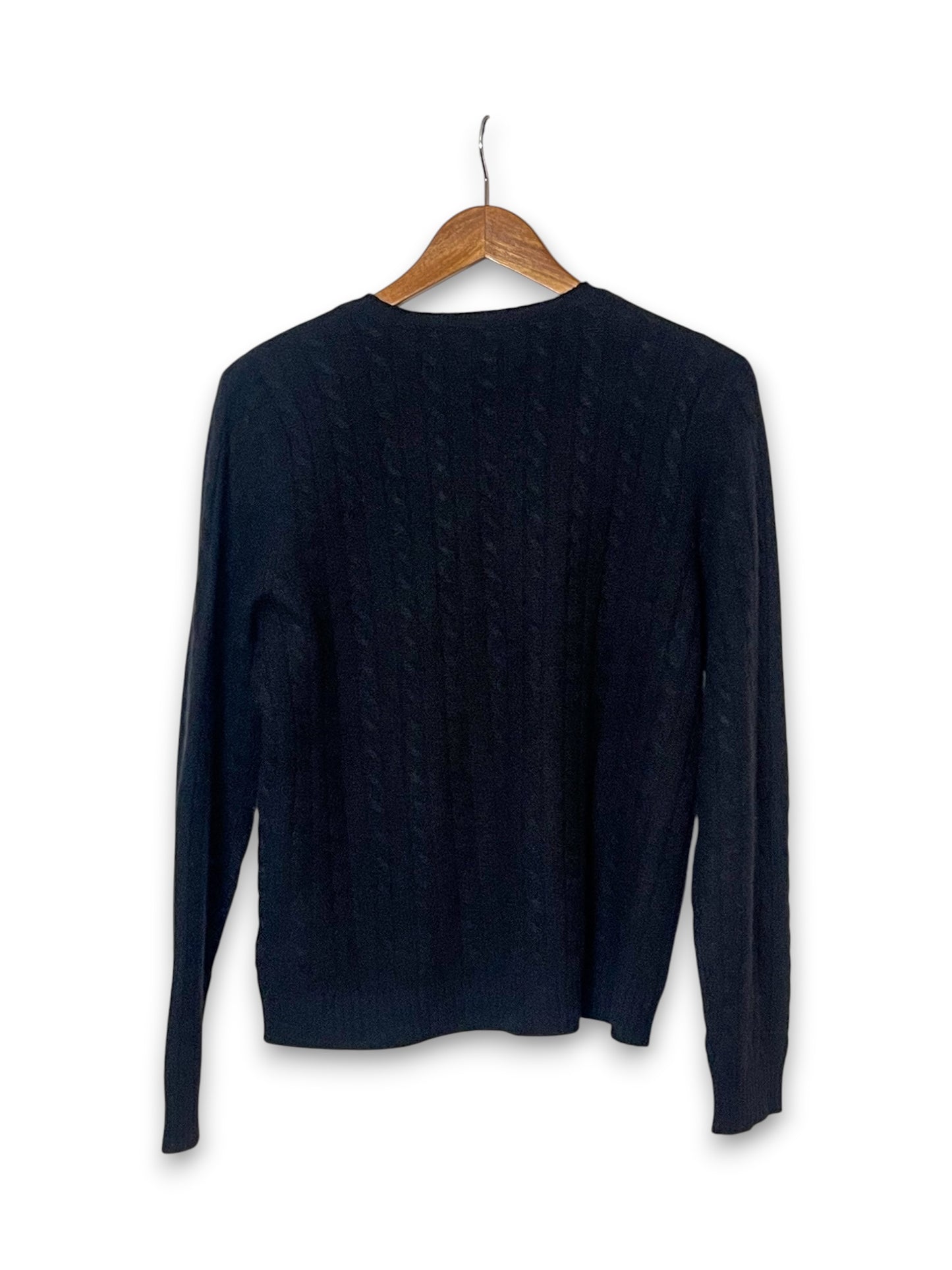 90’s/Y2K Black Cable Knit Sweater (M/L)