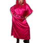 80’s Hot Pink Satin Nightgown (2X)