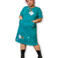 80’s/90’s Retro Shift Dress (1X)