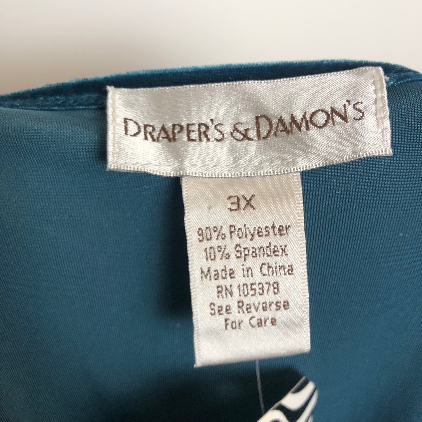 90’s Draper’s & Damon’s Aegean Blue Velvet Tank Top (3X)
