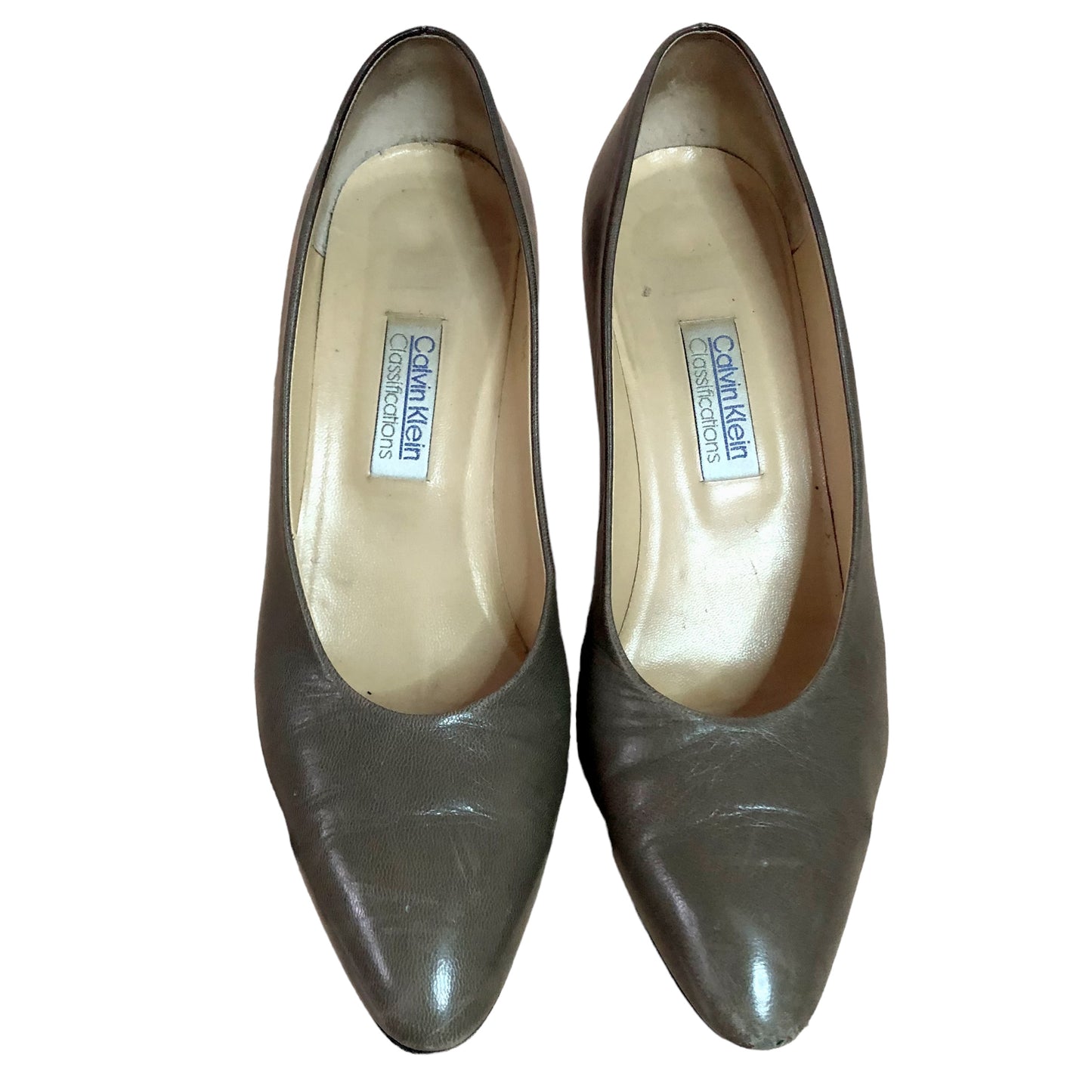 80’s Calvin Klein Brown Gray Pumps (8)