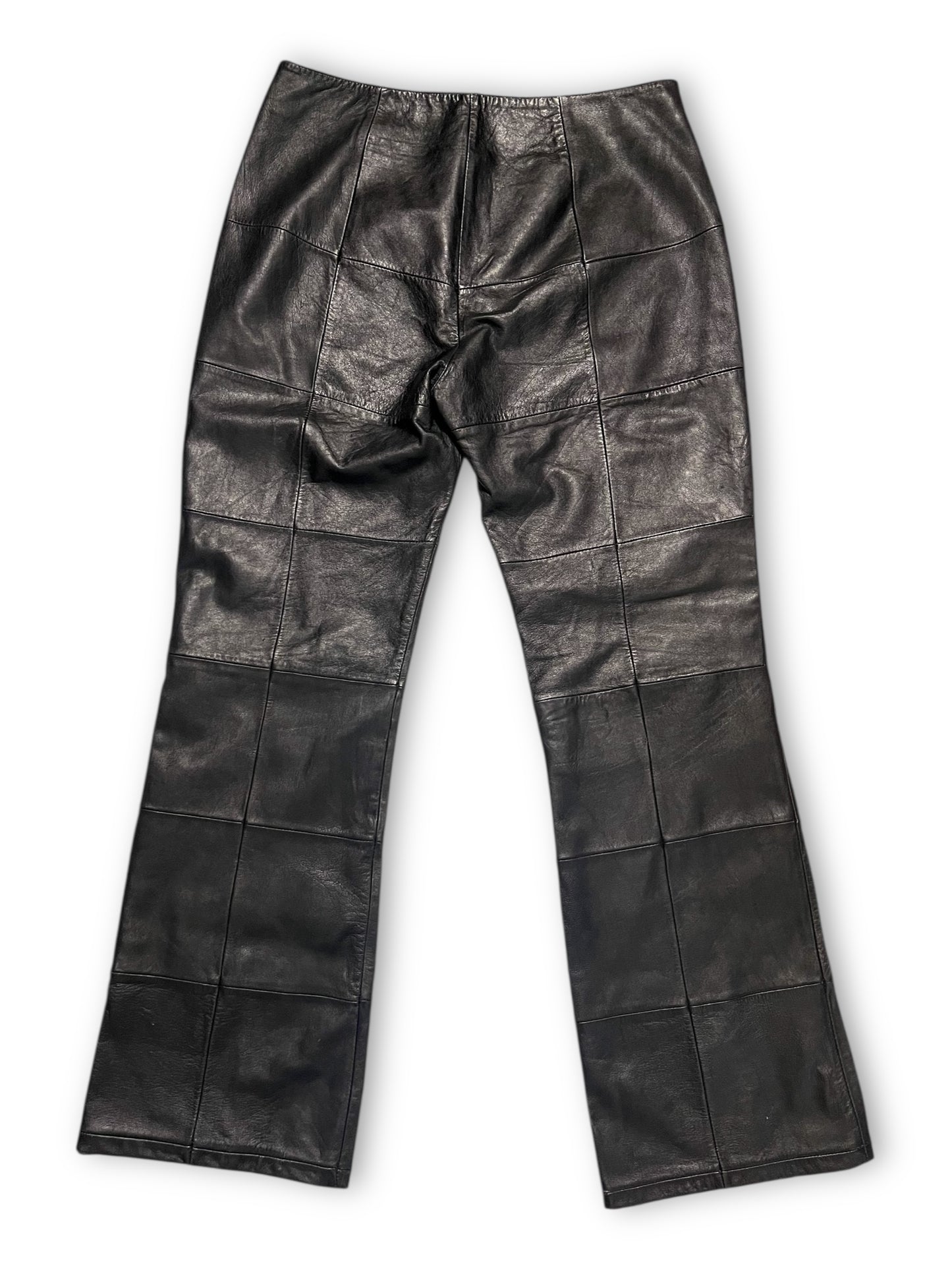 90’s Venus Williams for Wilsons Black Patchwork Leather Pants (L)