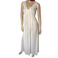 50’s Vanity Fair White Maxi Slip Dress (M)