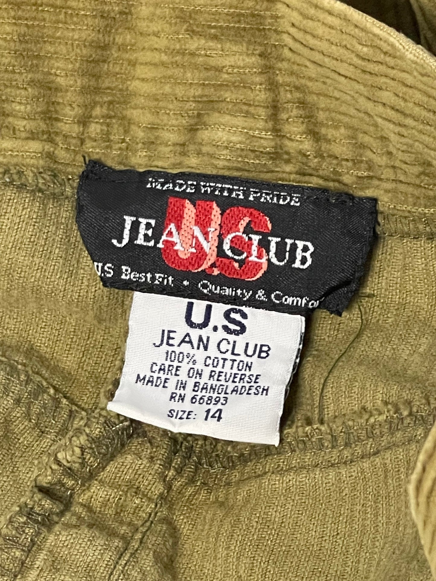 90’s/Y2K Olive Corduroy Midi Skirt (S/M)