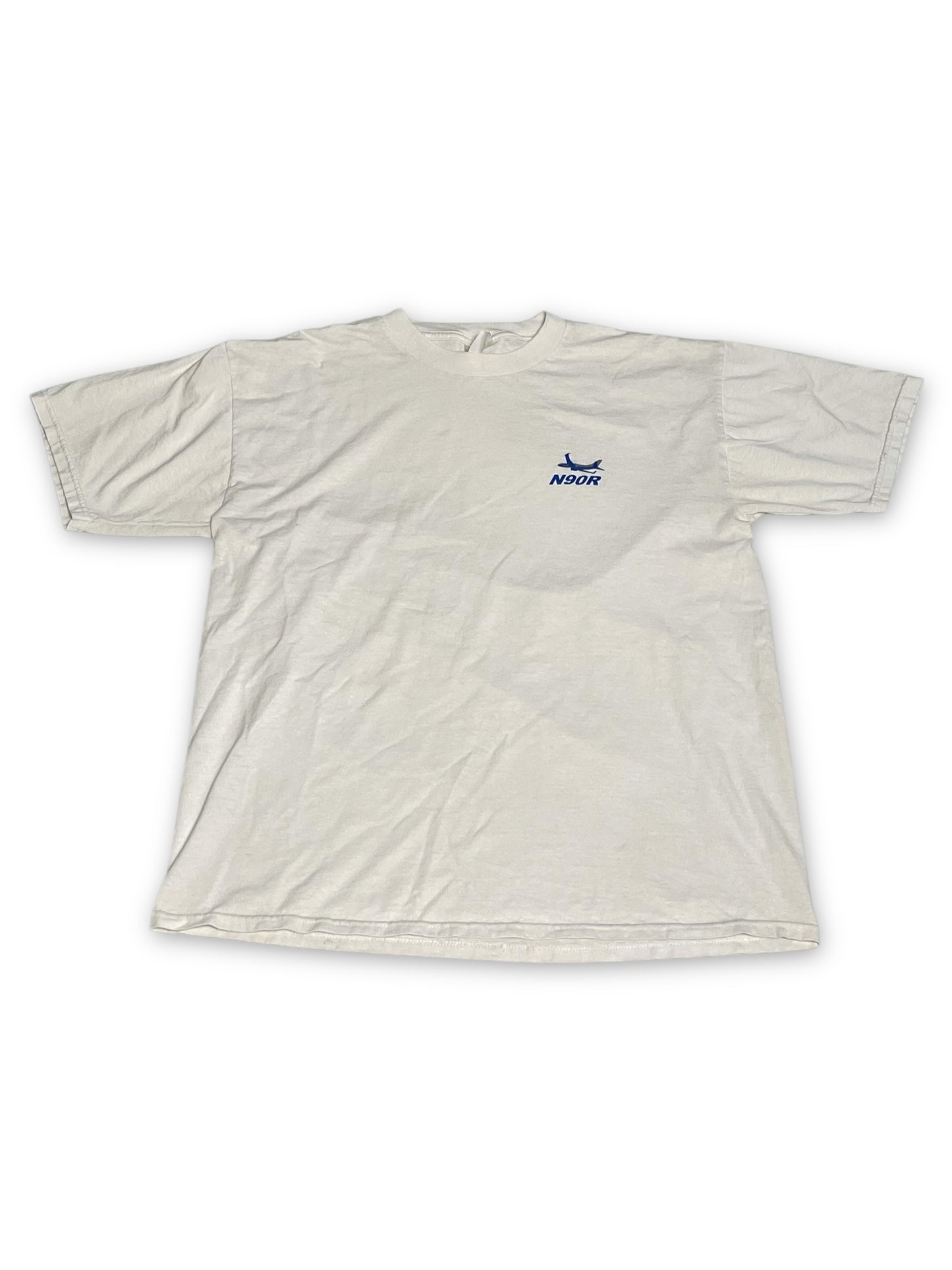 90’s/Y2K Aircraft White T-Shirt (L)