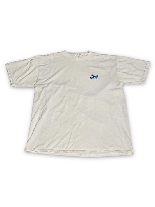 90’s/Y2K Aircraft White T-Shirt (L)