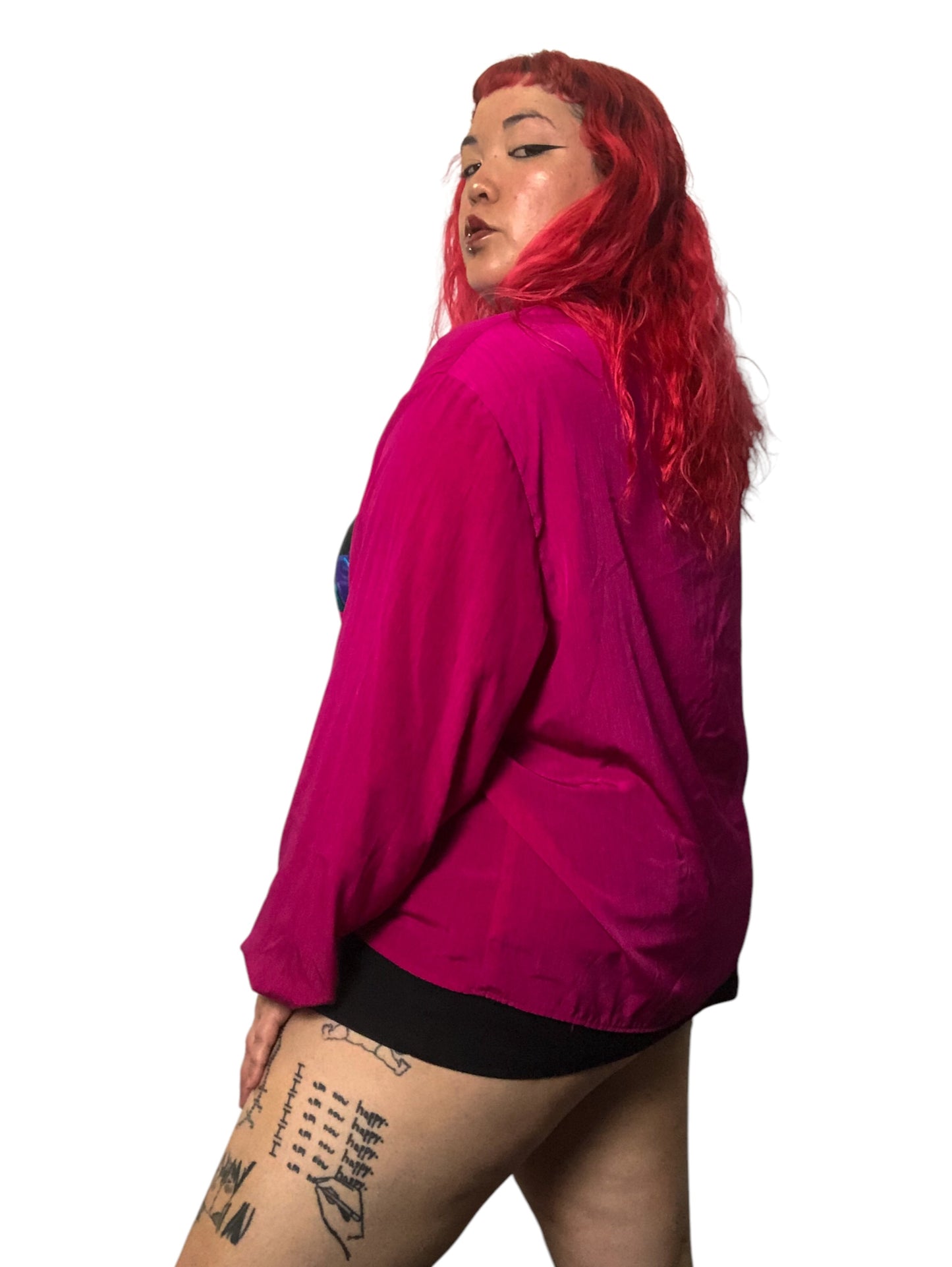 80’s/90’s S.G. Sport Retro Colorblock Blouse (2X)
