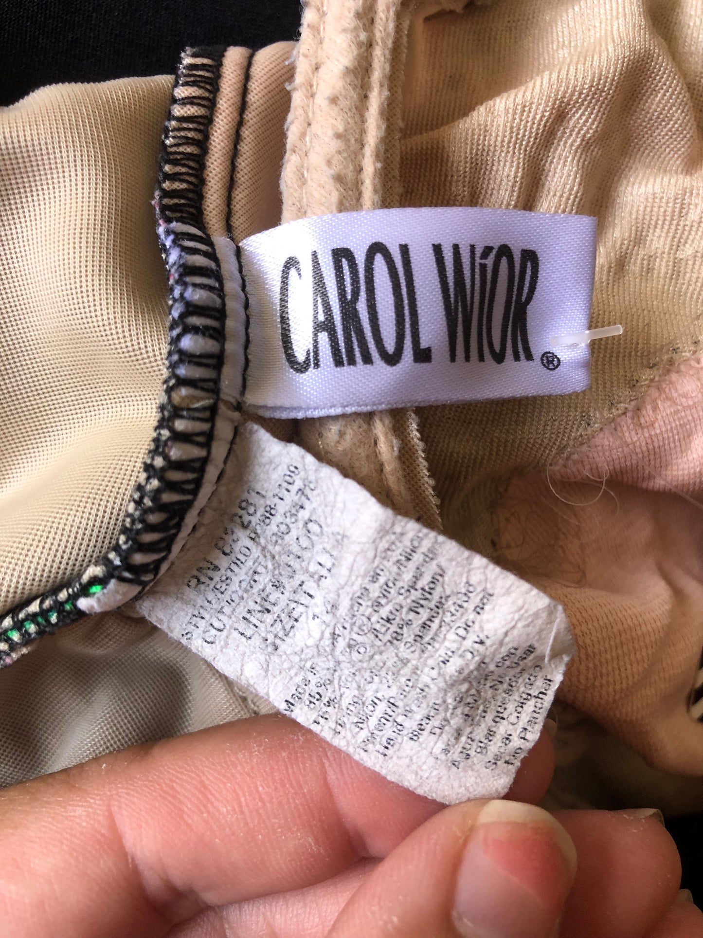 90’s Carol Wíor Retro One-Piece Swimsuit (L)
