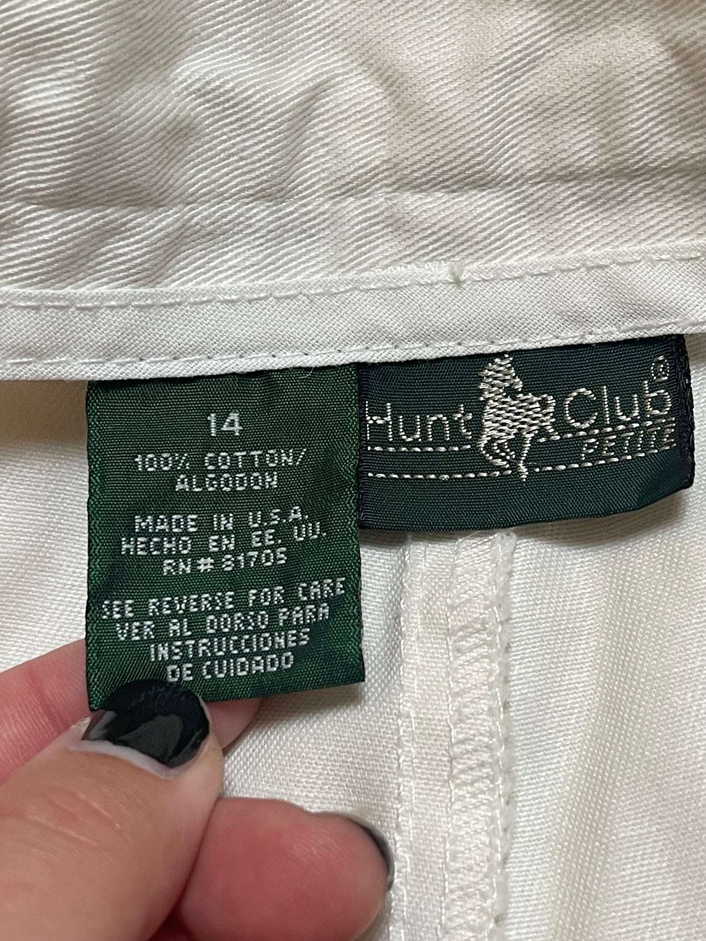 90’s Hunt Club White Pleated Shorts (L)
