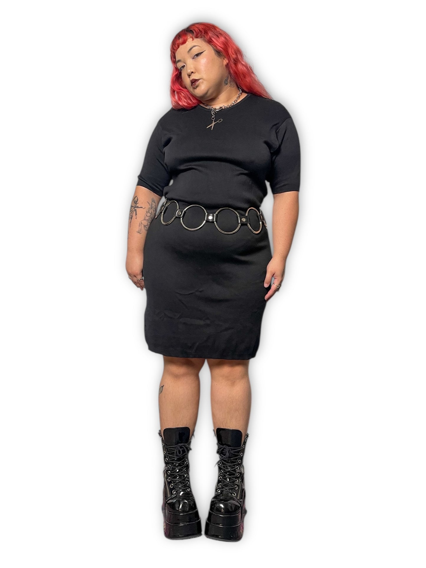 80’s Russ Berens Black Shift Dress (L/XL/1X/2X)