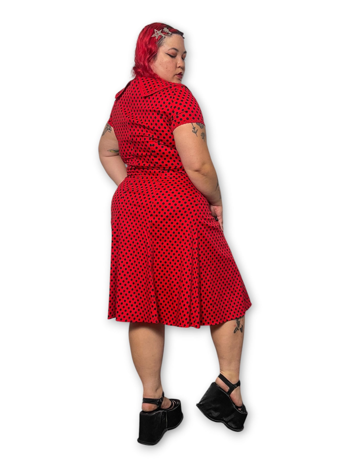 Ladybug Retro Wiggle Dress (XL)
