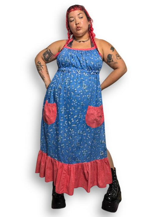 Handmade Floral Print Apron