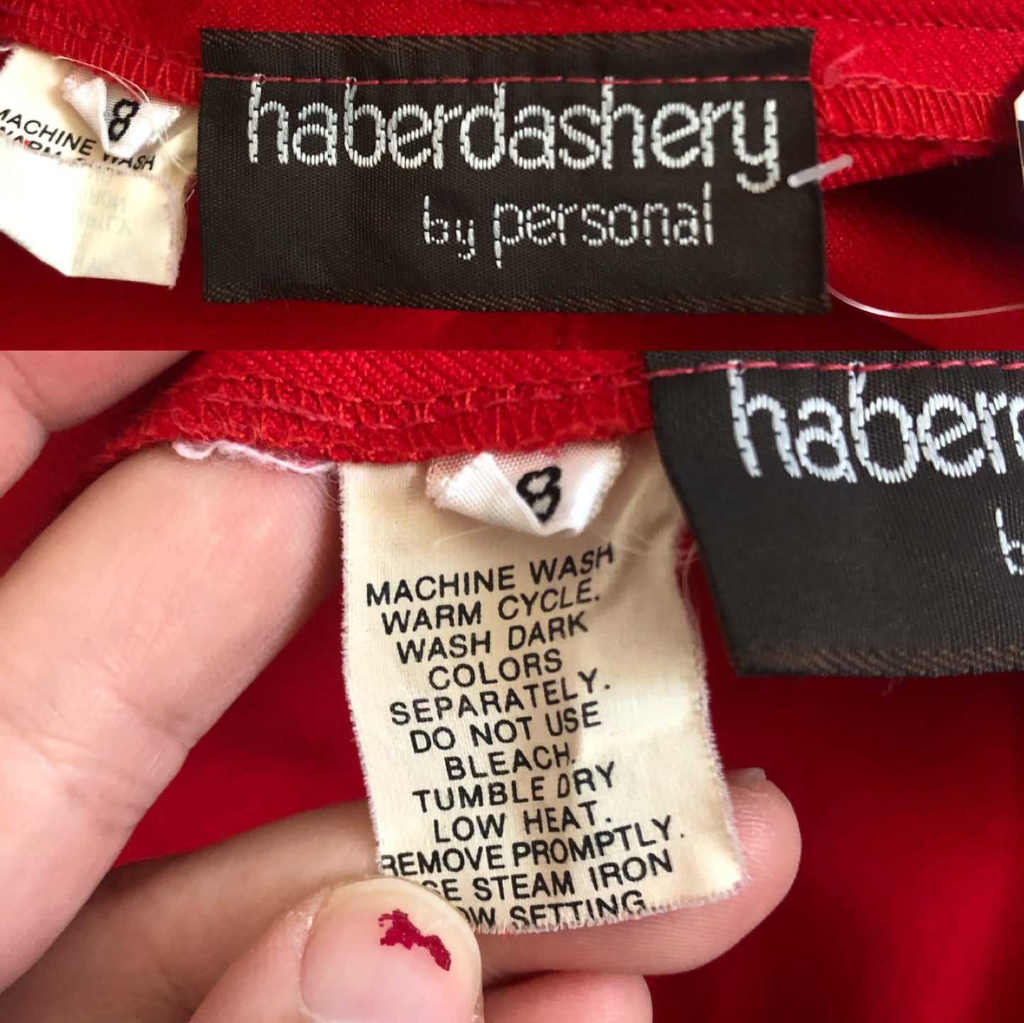 80’s/90’s Haberdashery by Personal Cherry Red Pants (XL)