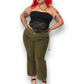 90’s/Y2K New Frontier Olive Green Corduroy Pants (XL)