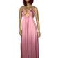 60’s/70’s Lily of France Pink Slip Maxi Dress (M)