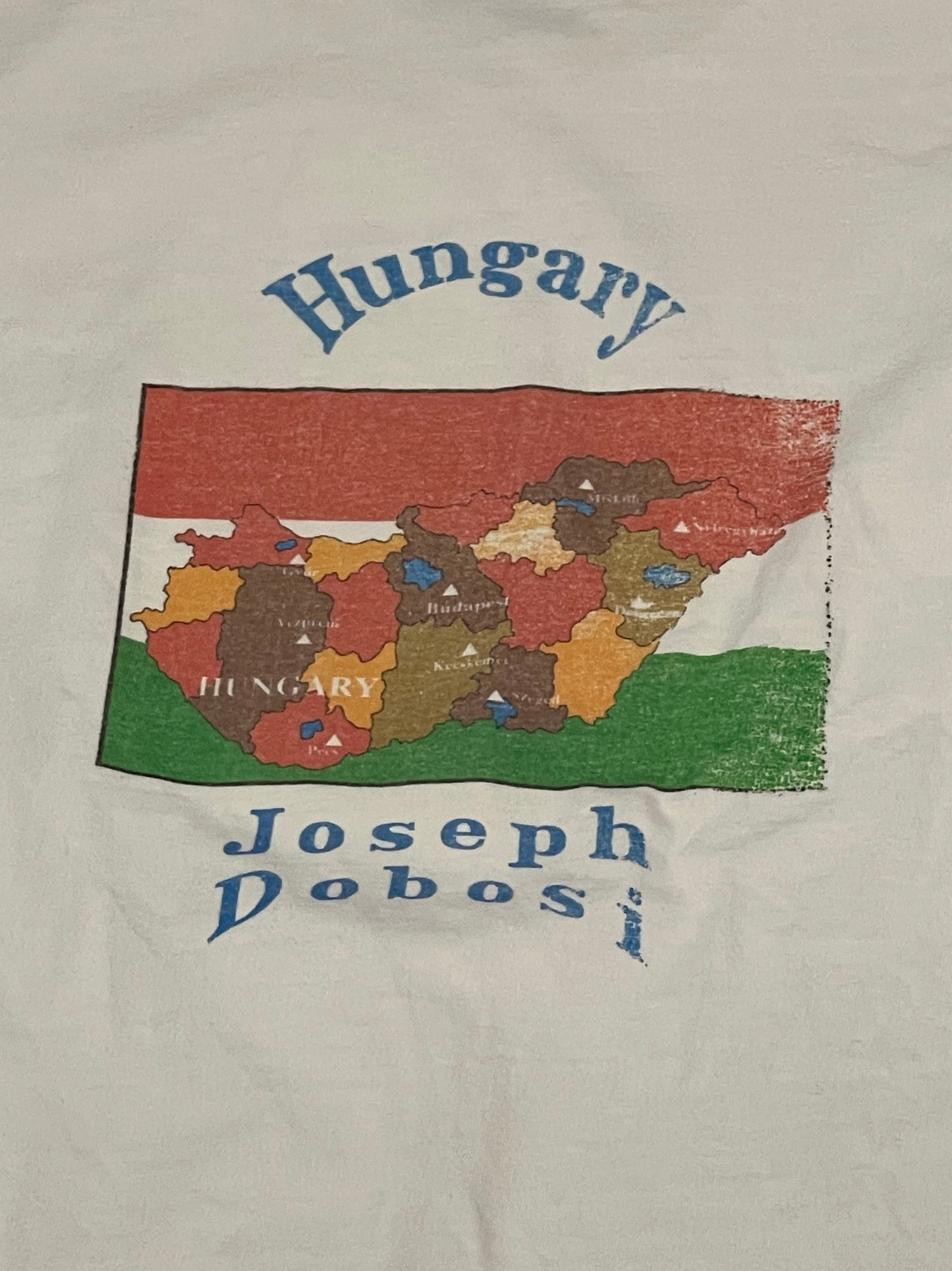 Vintage Hungary White Tee (M/L)