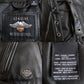 Y2K Harley Davidson Zip-Up Leather Vest (XL)