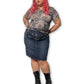 Y2K/Modern Dark Wash Denim Skirt (1X)