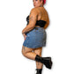 Denim Mini Skirt (1X)