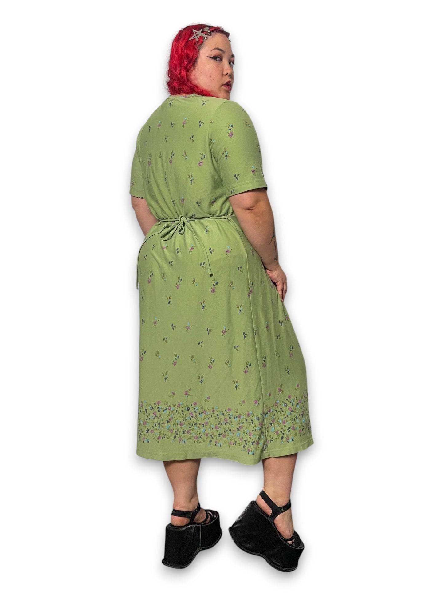 90’s/Y2K Floral Print Maxi Dress (1X/2X)