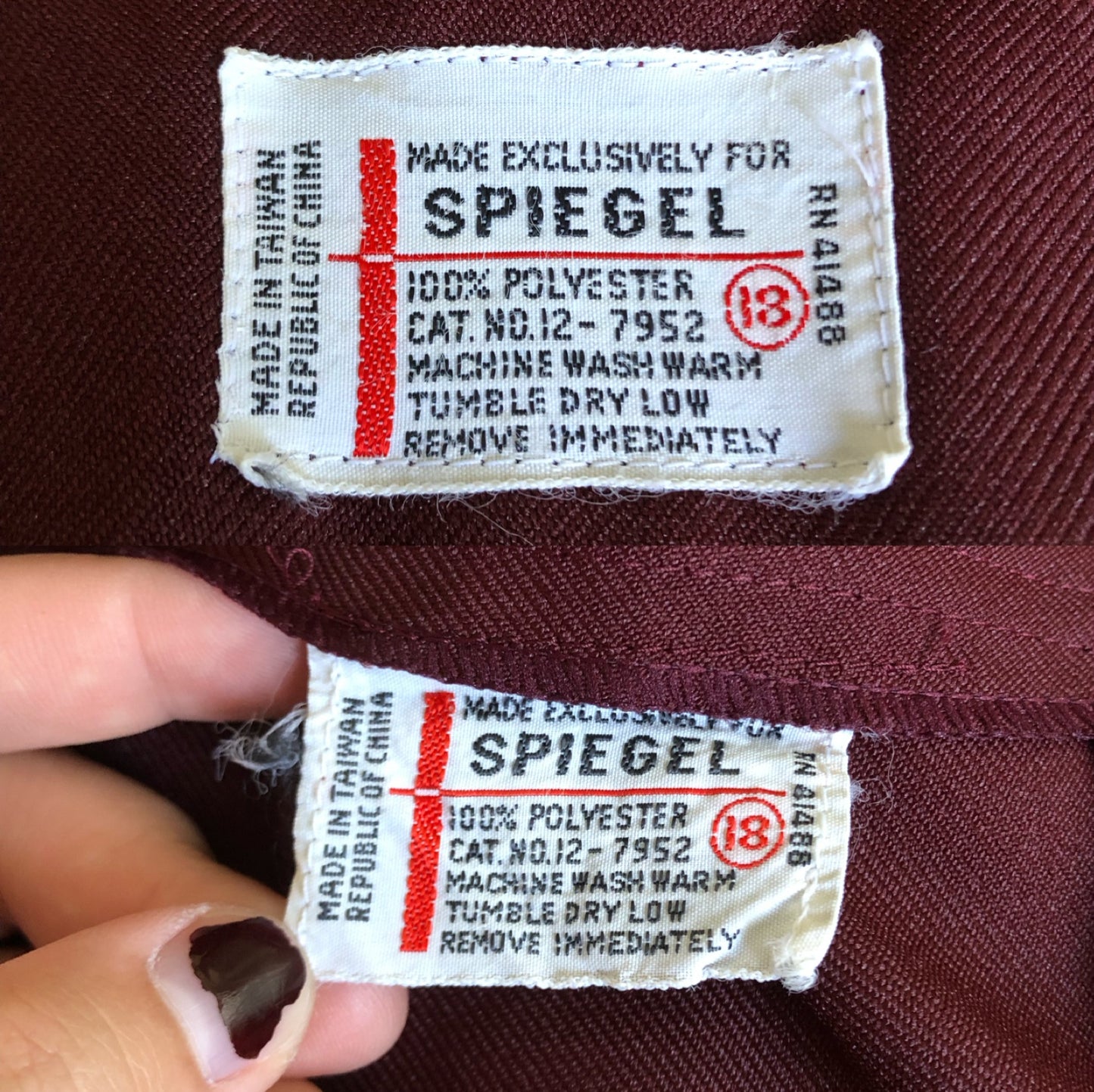 70’s/80’s Spiegel Brown Retro 2-Piece Set (L)