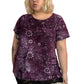 90’s Jaclyn Smith Purple Floral Paisley Print Shirt (3X)