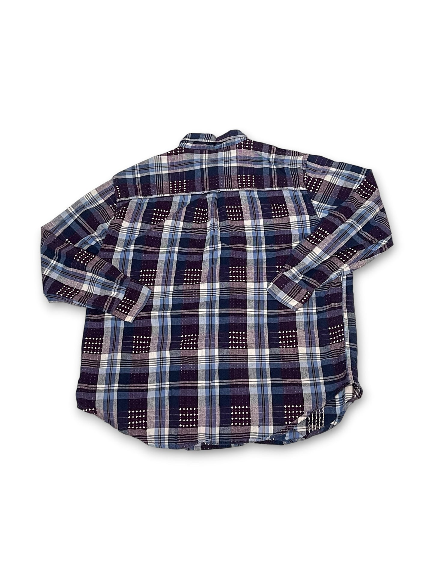 90’s Plaid Button Down Shirt (XL/1X)