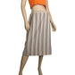 70’s London Fog Tan Striped Pencil Skirt (L)