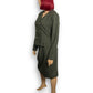 90’s Olivia Rose Olive Green Skirt Suit (L)