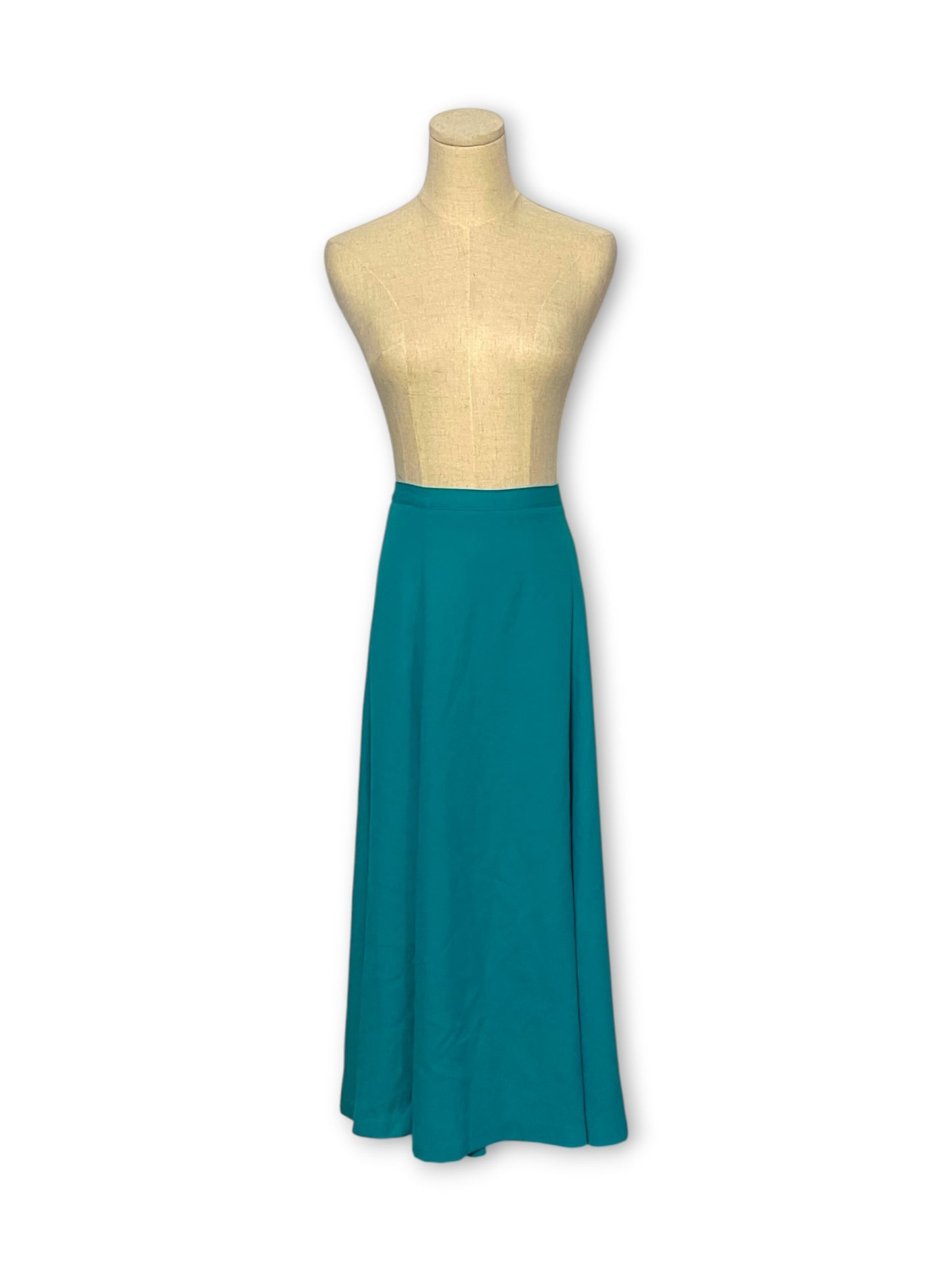 90’s/Y2K Retro Turquoise Midi Skirt (XL)