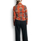 70’s Bronson of California Orange Deco Print Blouse (S/M)