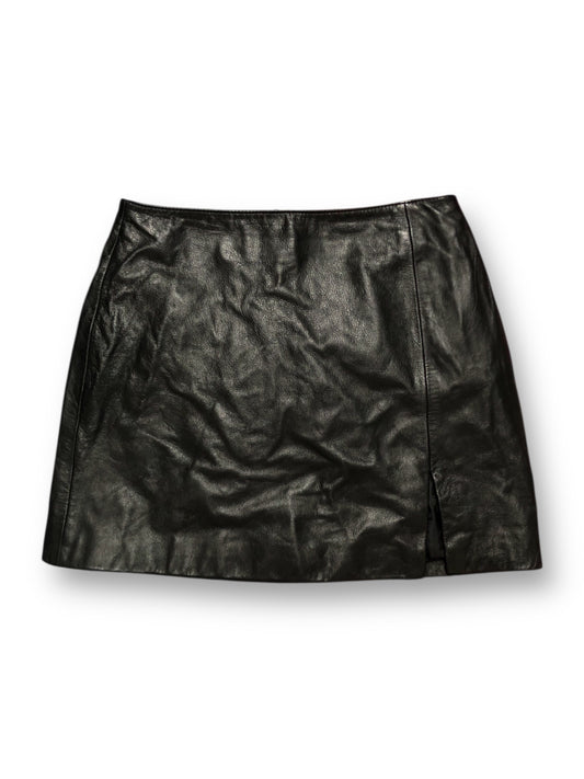 90’s Maxima by Wilson Black Leather Mini Skirt (M)