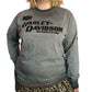 Y2K/Modern Harley Davidson Gray Long Sleeve T-Shirt (L)