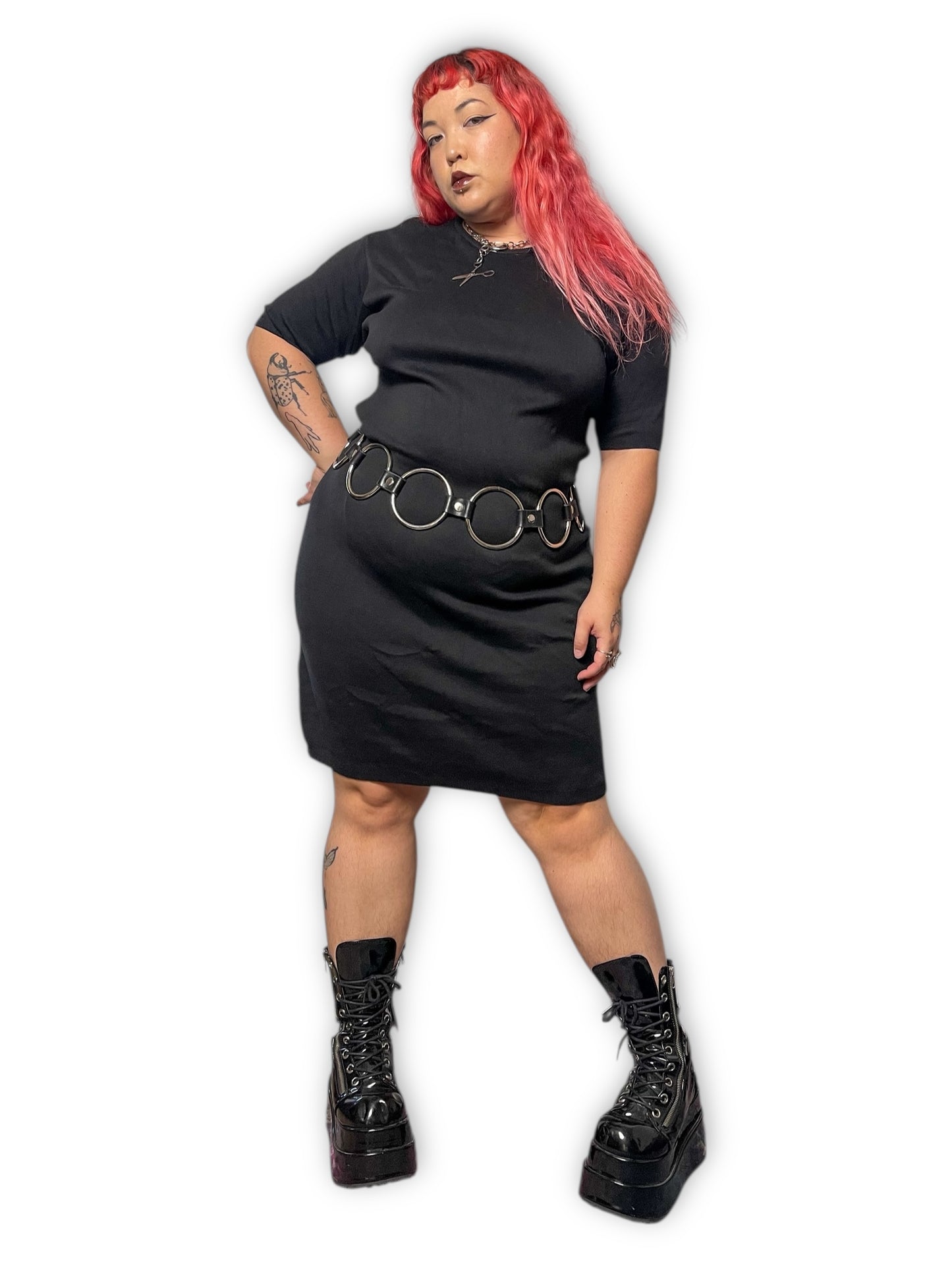 80’s Russ Berens Black Shift Dress (L/XL/1X/2X)