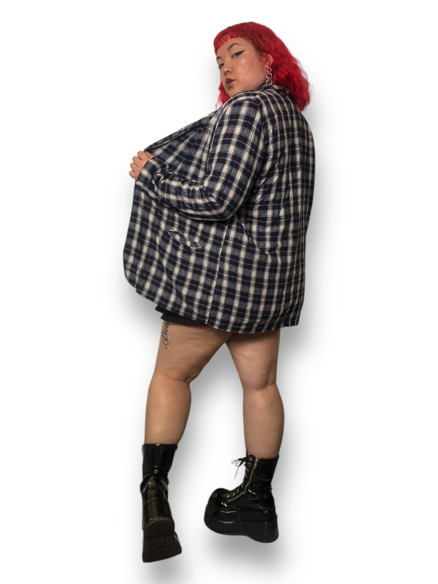 80’s Requirements Plaid Blazer (2X)