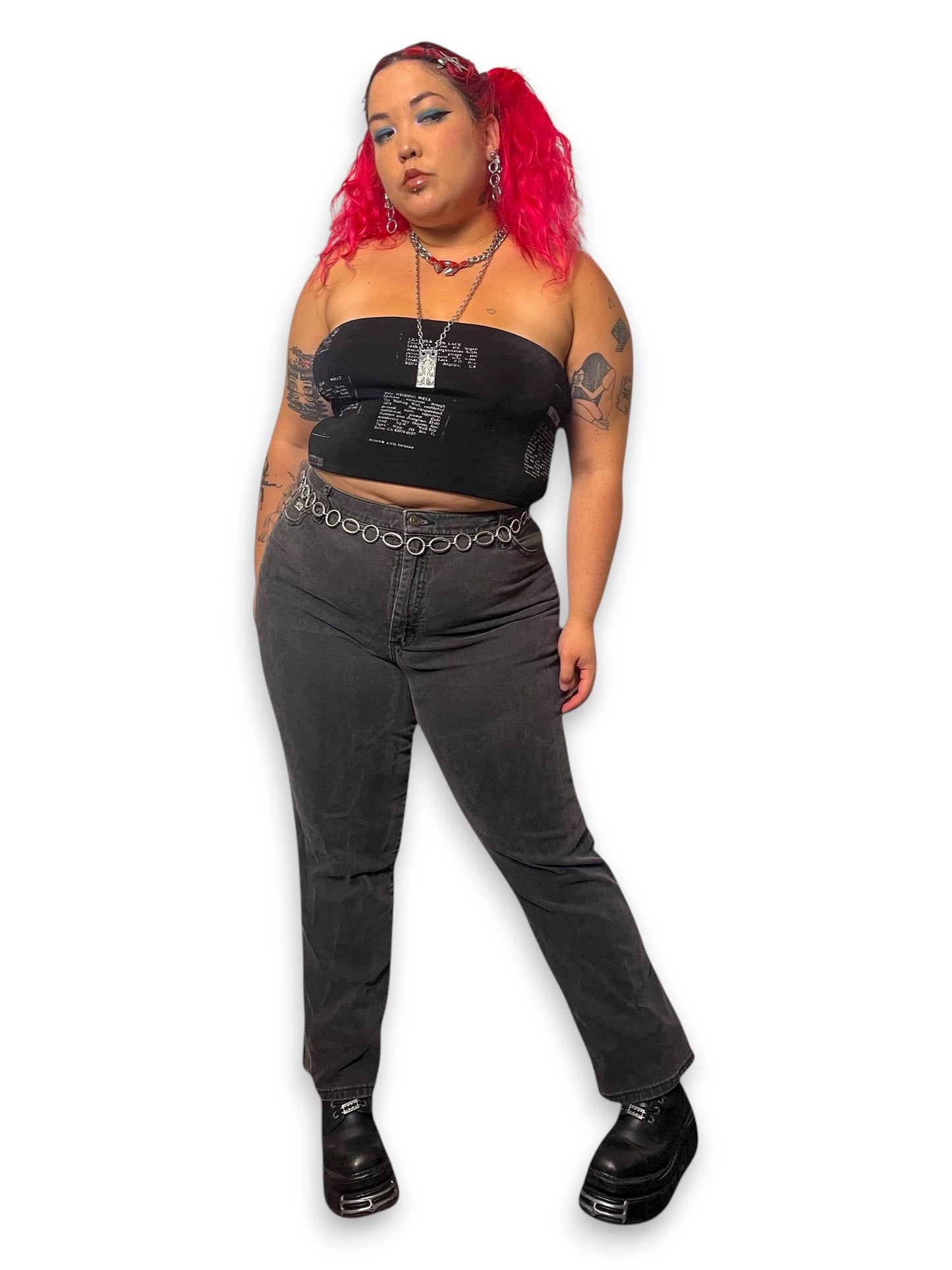 90’s/Y2K Lee Dark Gray Jeans (2X)