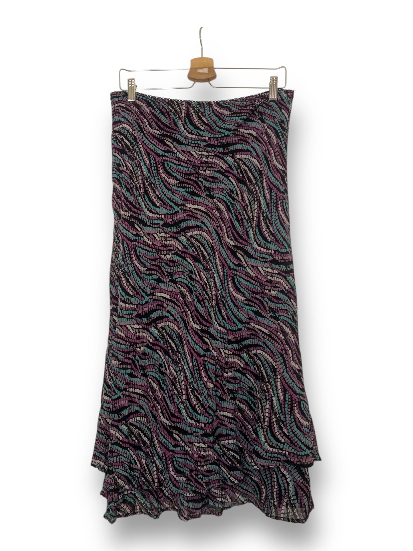 Y2K Style & Co Patterned Midi Skirt (S/M)