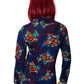 60’s The May Company Blue Floral Retro Turtleneck (S)