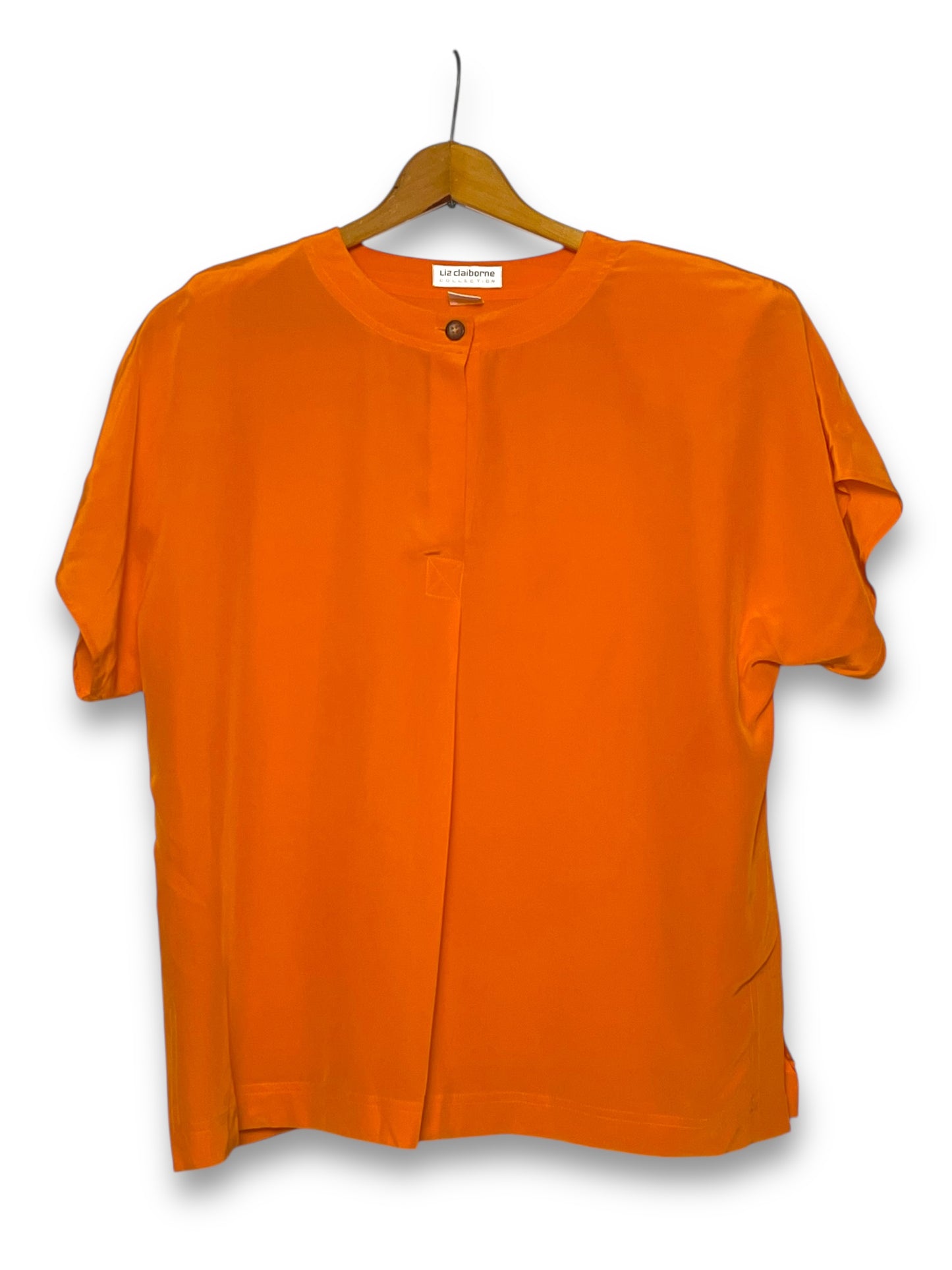 80’s Liz Claiborne Retro Orange Blouse (L/XL)