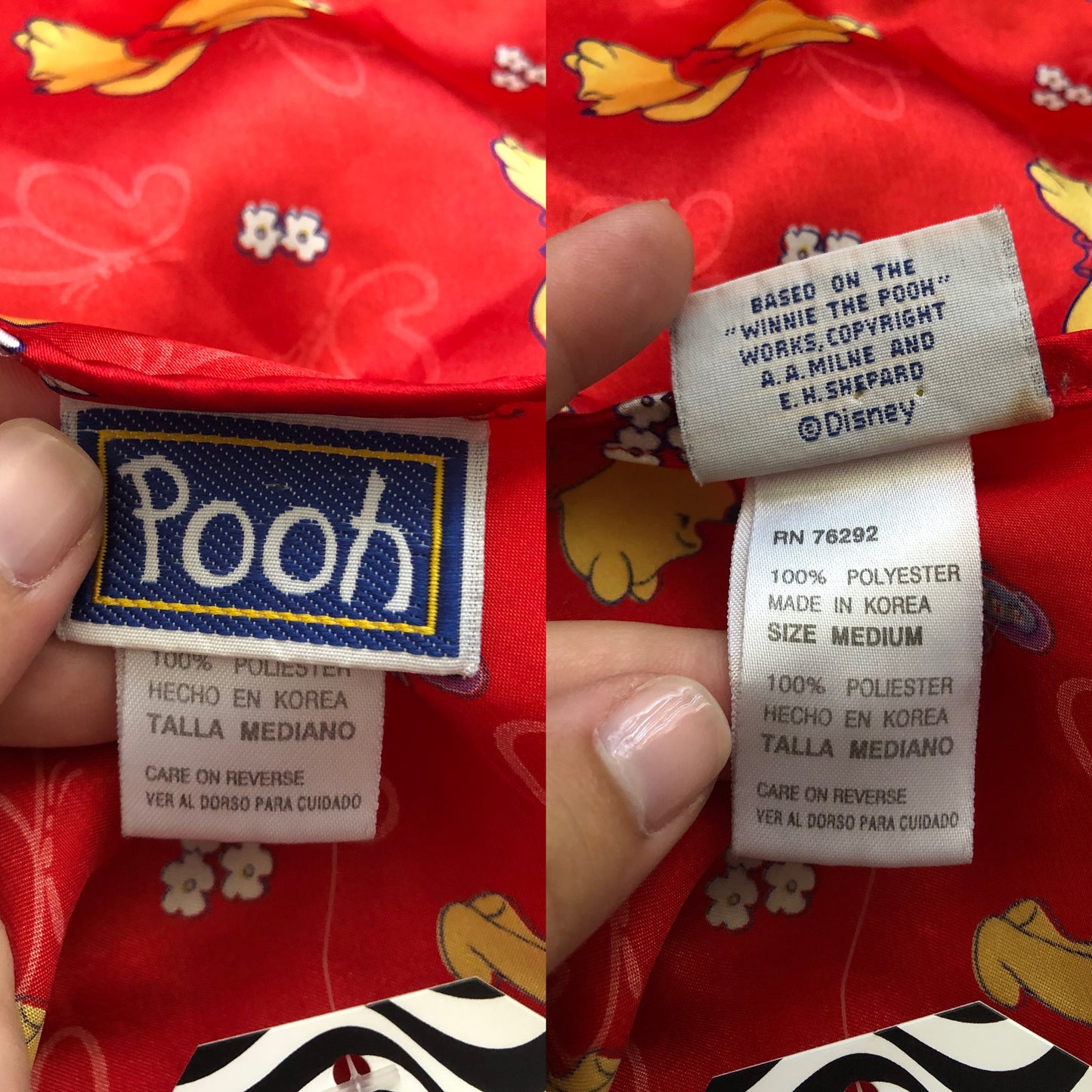 90’s Winnie the Pooh Red Slip Dress (M)