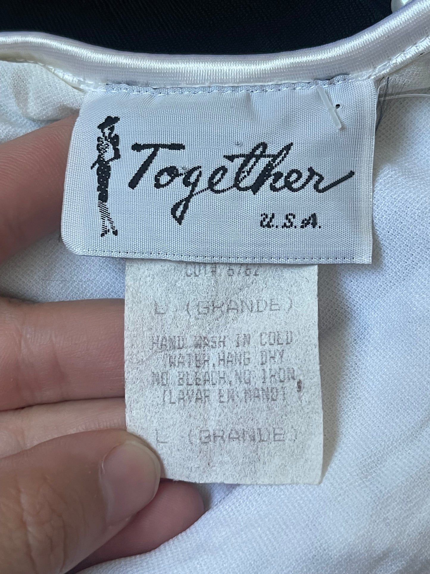 80’s/90’s Together Black and White Slinky Cocktail Dress (S/M/L)