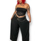 90’s Alex Evenings Black Mesh Layered Pants (3X)