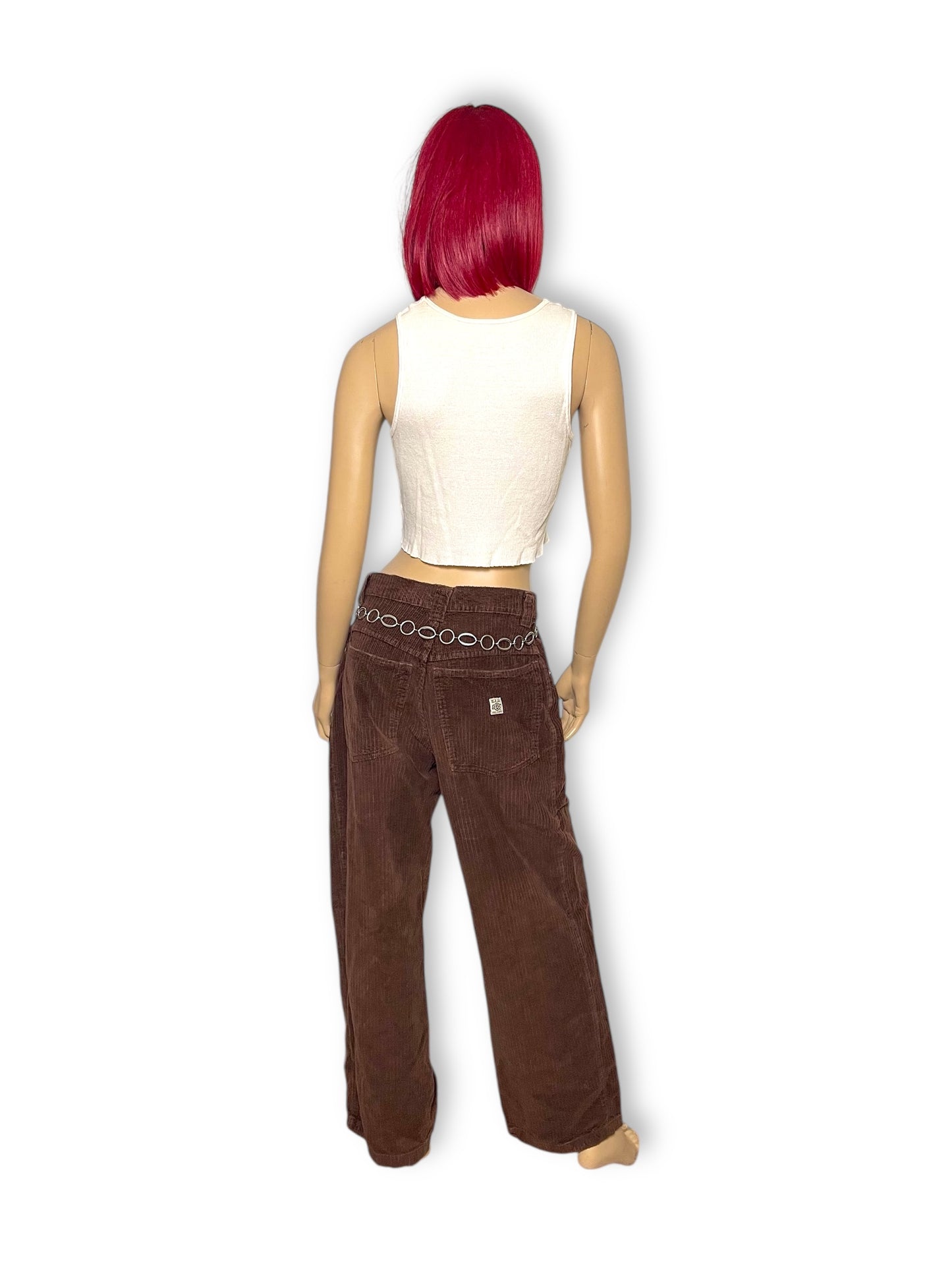 80’s/90’s Big House Drill Brown Corduroy Work Pants (L)