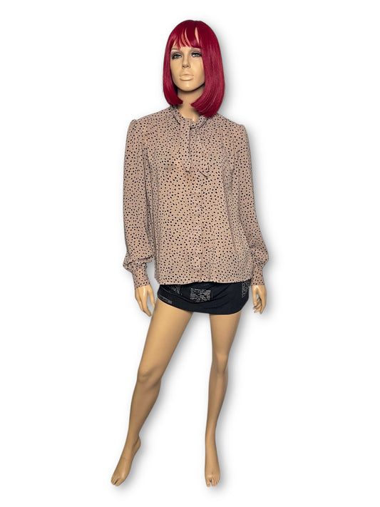 70’s/80’s Nama of California Brown Print Blouse (L/XL)