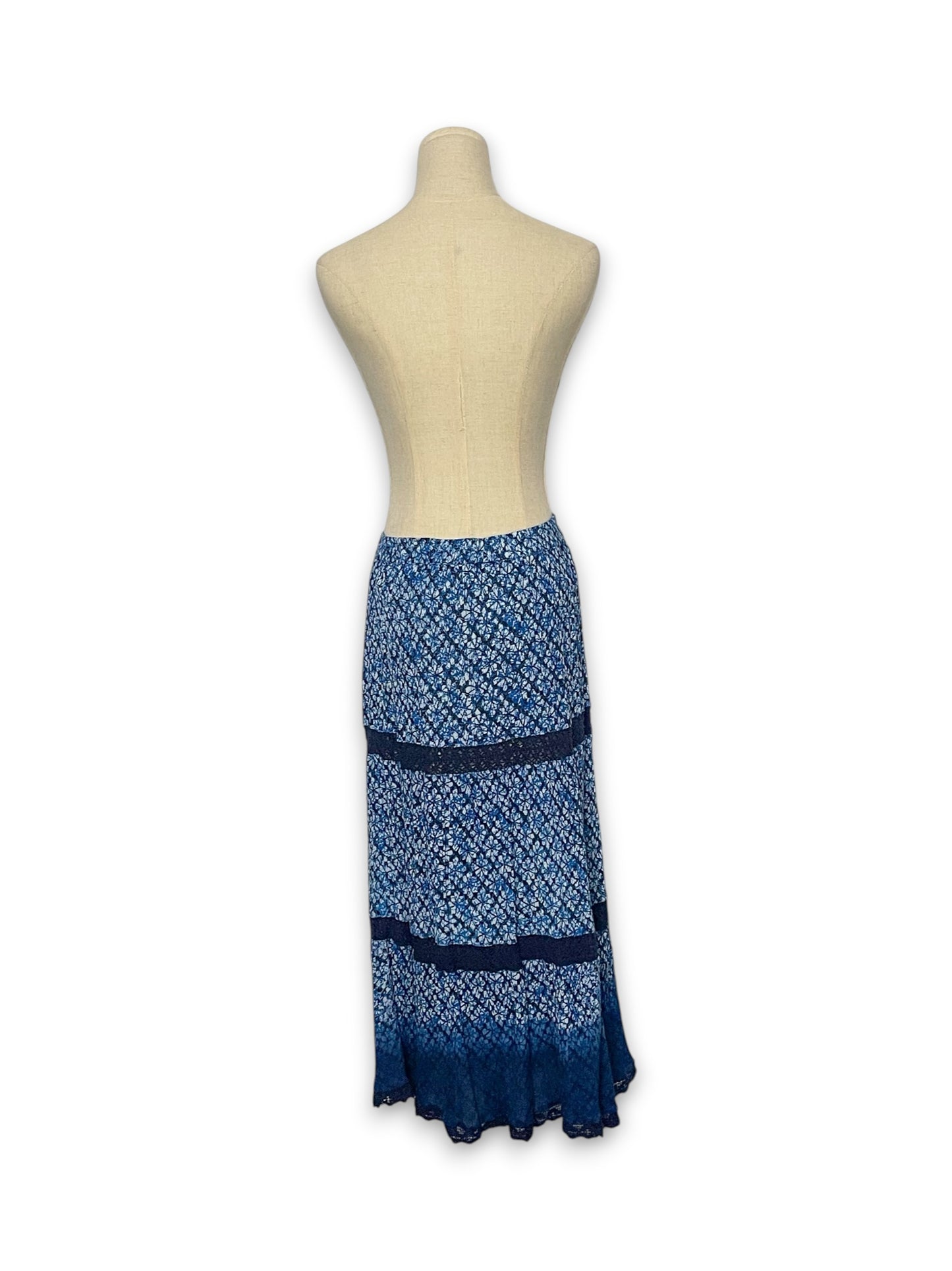 Y2K Boho Cottage Tiered Skirt (M/L/XL/1X)